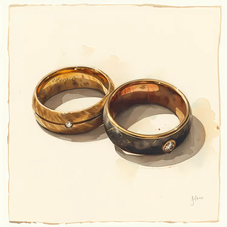 Beautiful Gold Wedding Rings