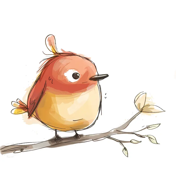Cute Bird on a Branch