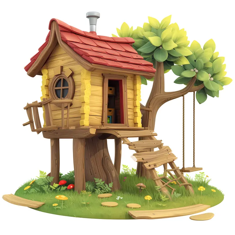 Small cute doodle house