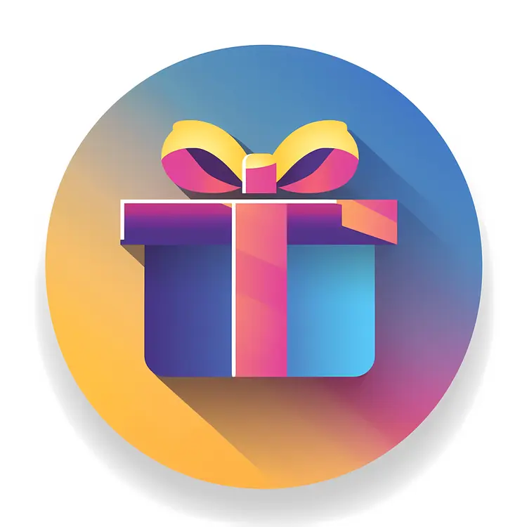 Colorful Gift Box with Bow