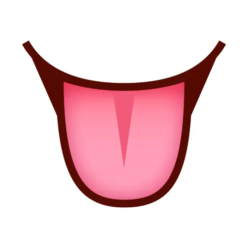 Tongue Out Cartoon Illustration