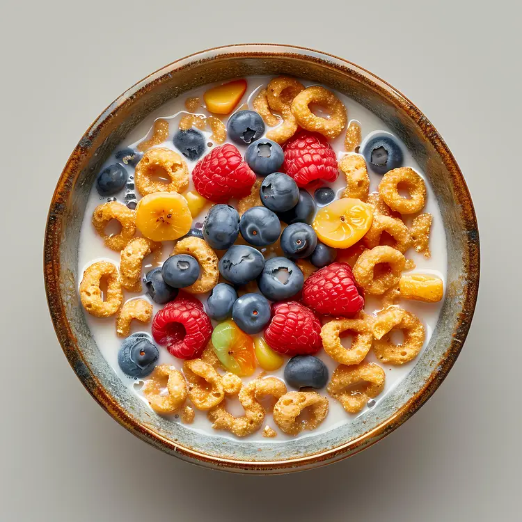 Healthy Cereal with Fresh Berries