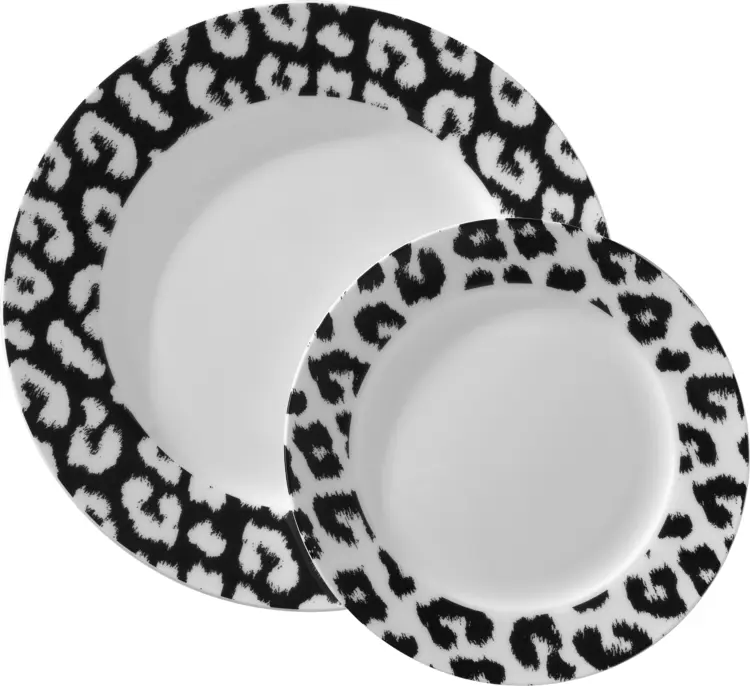 Leopard Print Decorative Plates