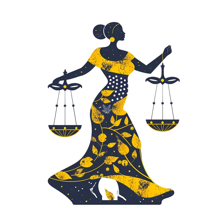 Libra Woman with Scales