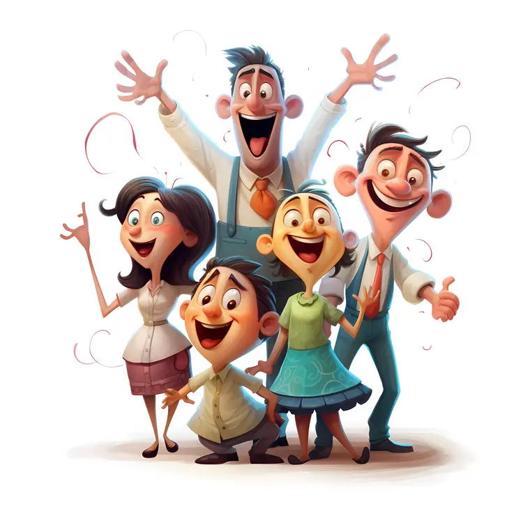 Happy Family Illustration
