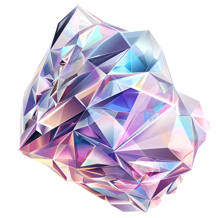 Colorful Geometric Crystals Abstract Background