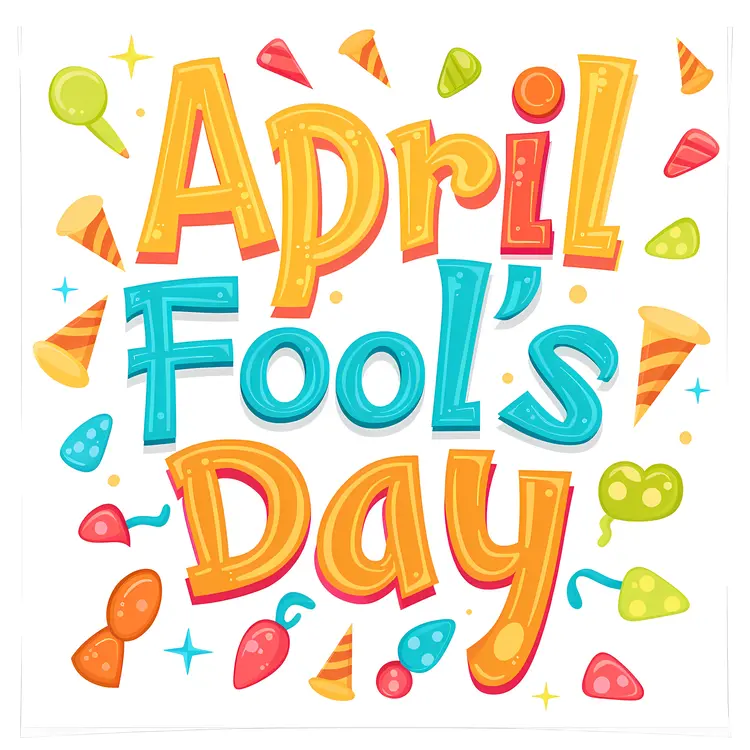 April Fool's Day with Colorful Decorations