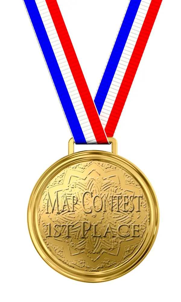 Gold Medal with Ribbon