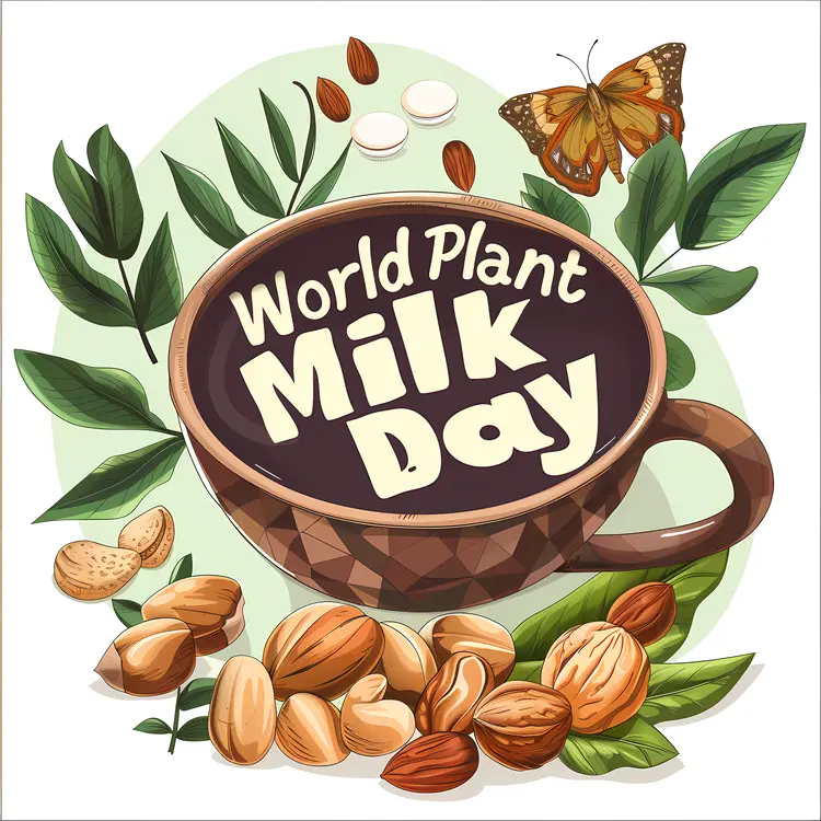 World Plant Milk Day Celebration with Cup