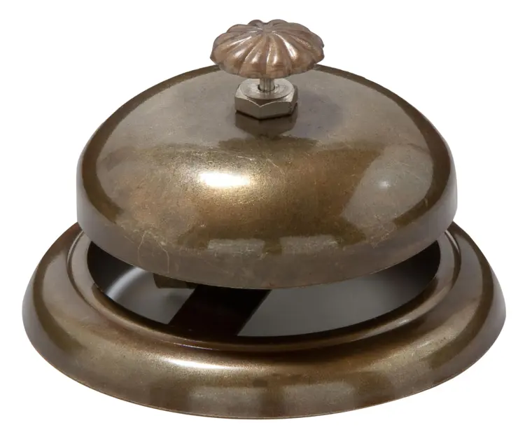 Vintage Service Bell on a Desk