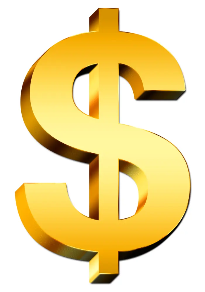 Golden Dollar Sign