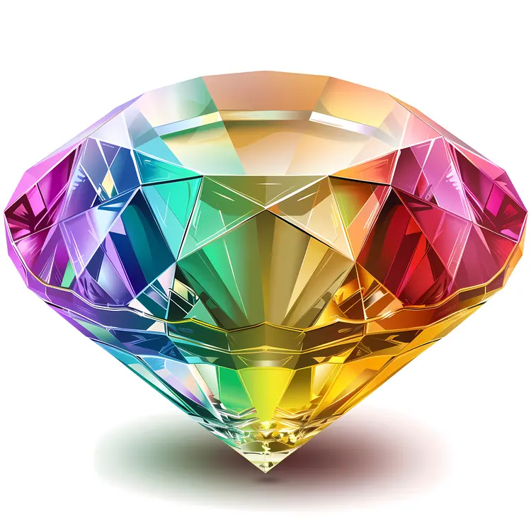 Large Colorful Gem