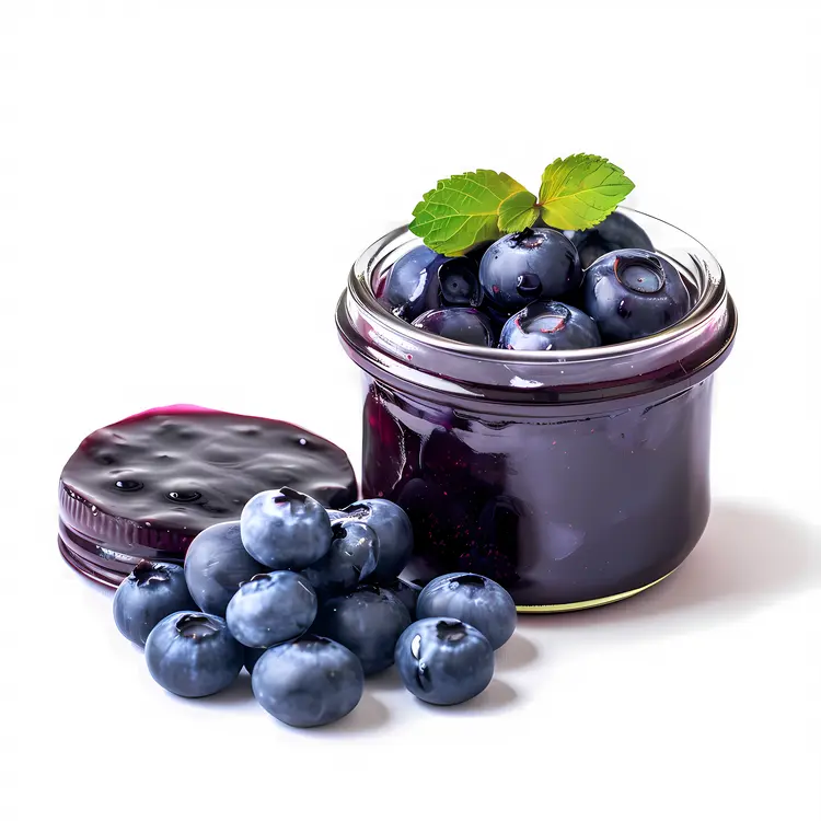 Blueberry Jam in a Jar