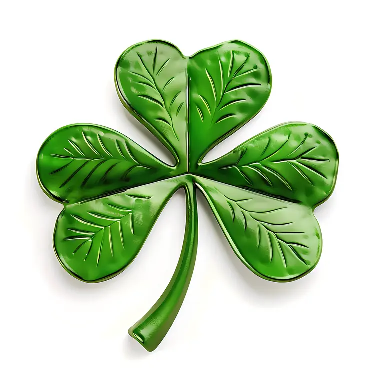 Green Ceramic Clover for St. Patrick's Day