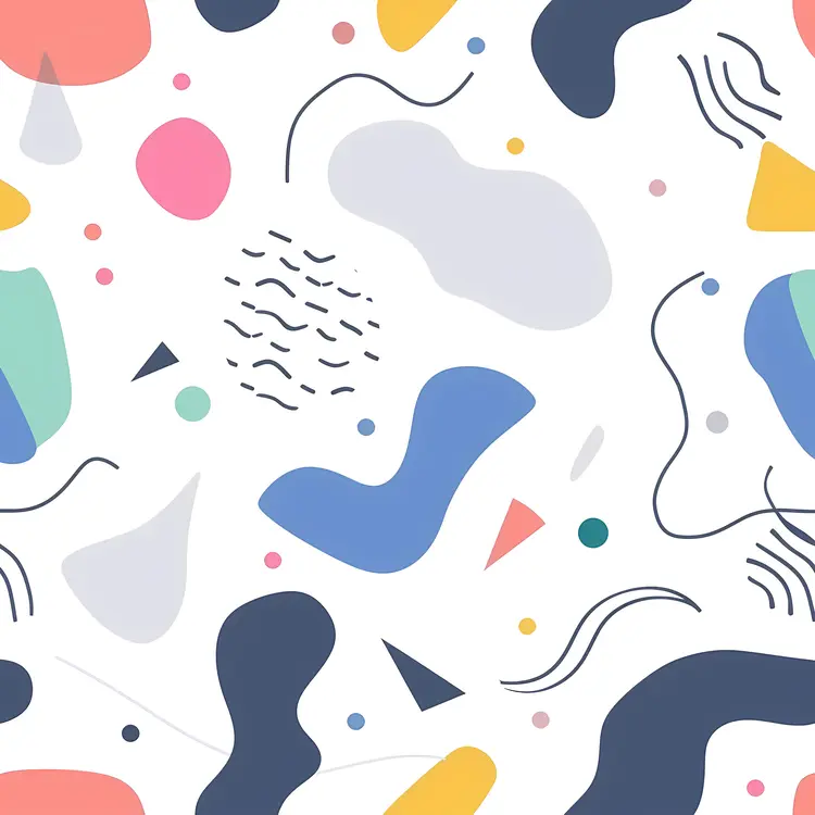 Fluid Abstract Geometric Pattern