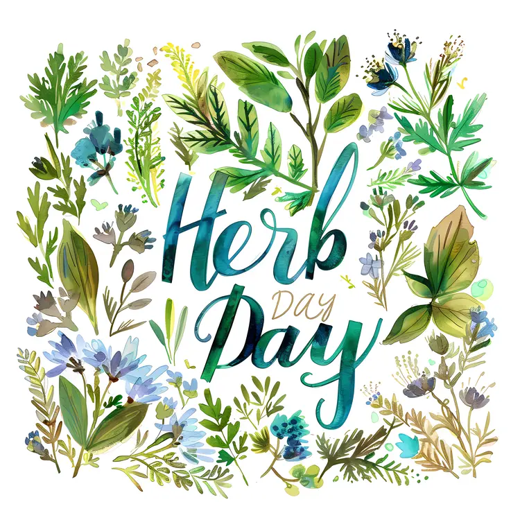 Herb Day Celebration with Various Herbs
