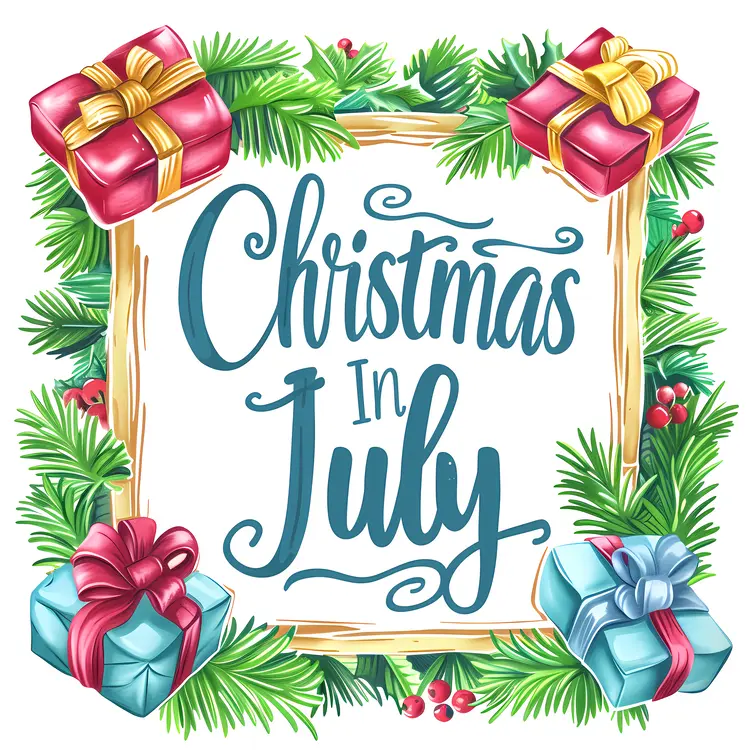 Christmas in July Illustration