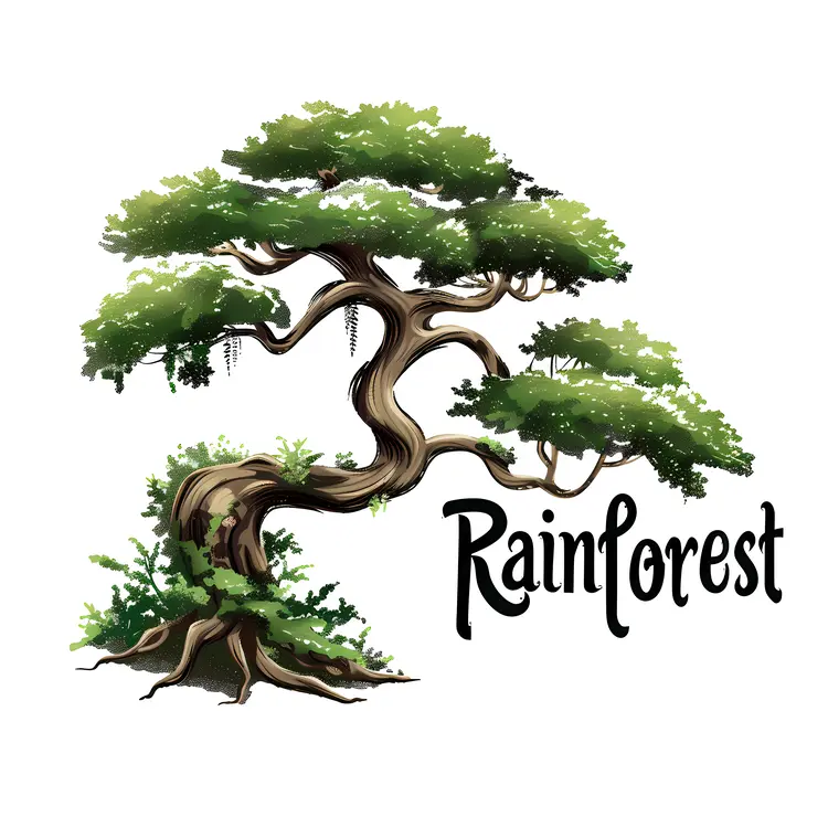 Rainforest Tree Illustration
