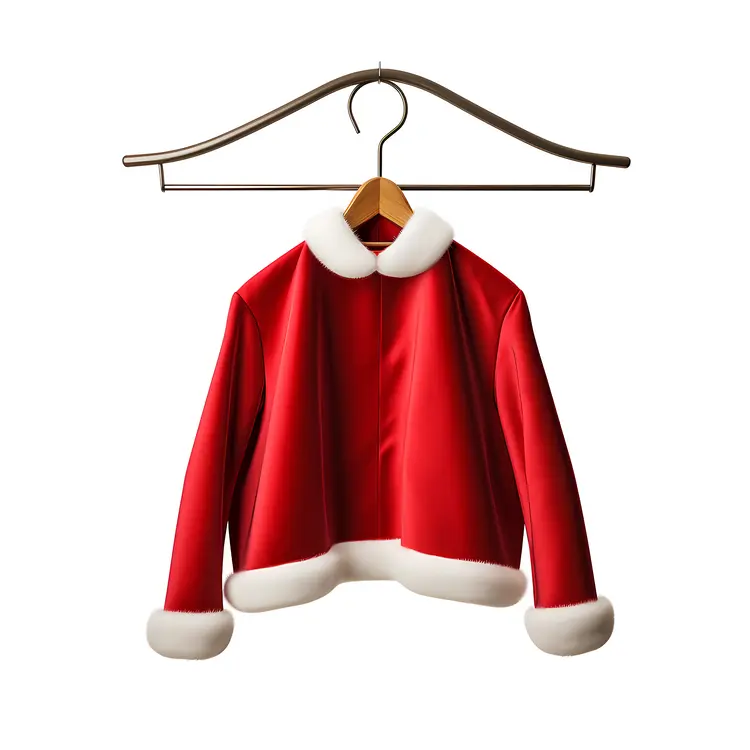 Simple Santa Jacket with White Trim