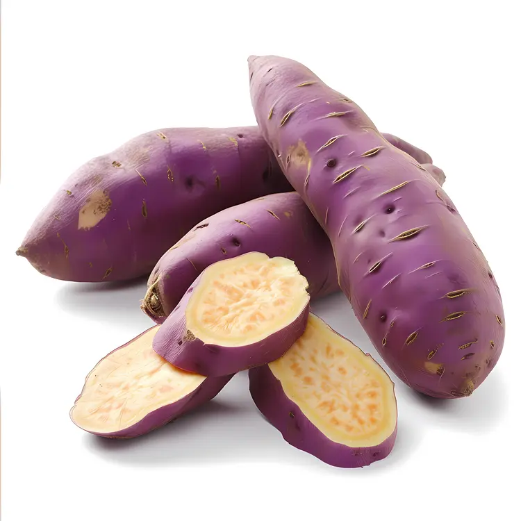 Purple Sweet Potatoes with Slices