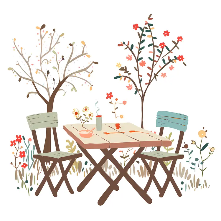 Charming Garden Table and Chairs