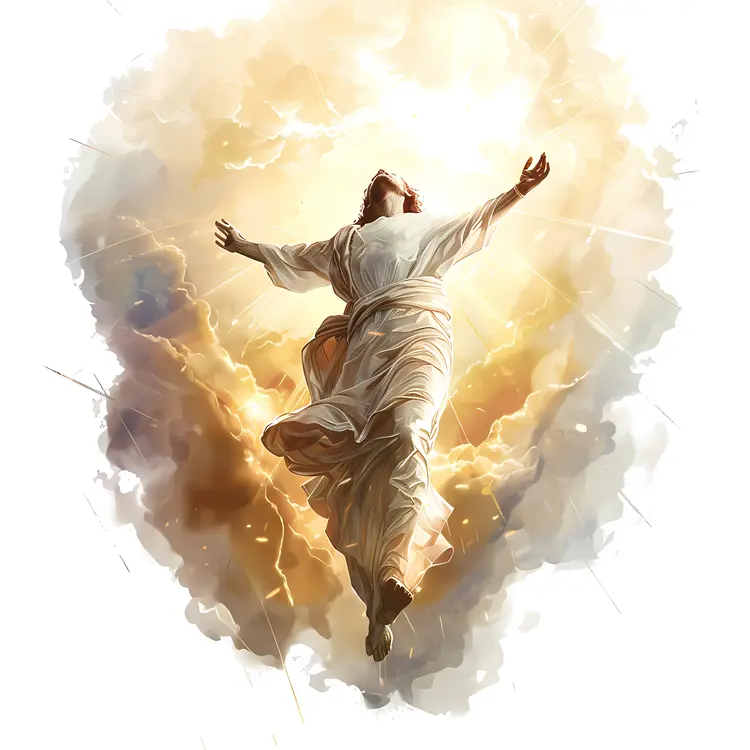 Jesus Ascending to Heaven