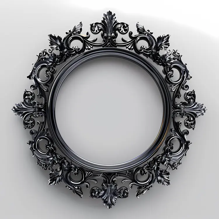 Vintage Black Ornate Frame