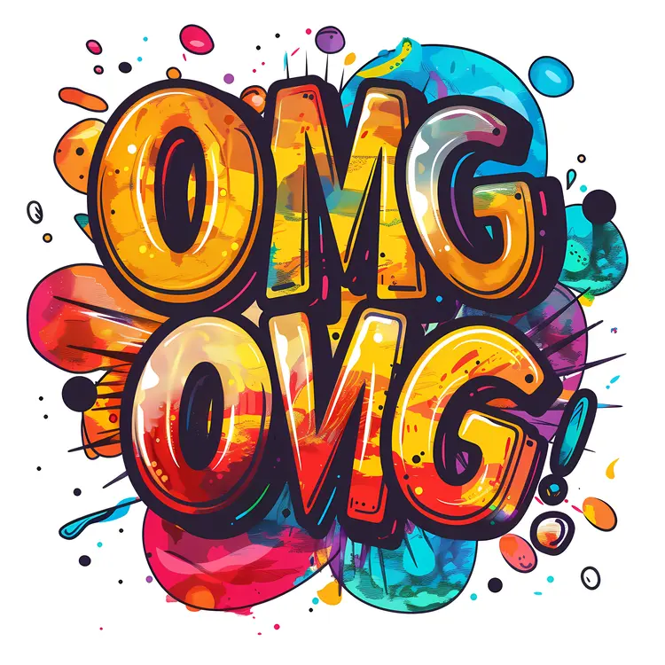 Dynamic OMG Comic Text