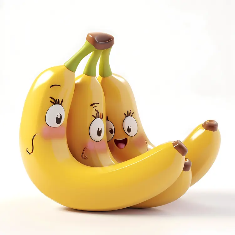 Cute Bananas with Faces