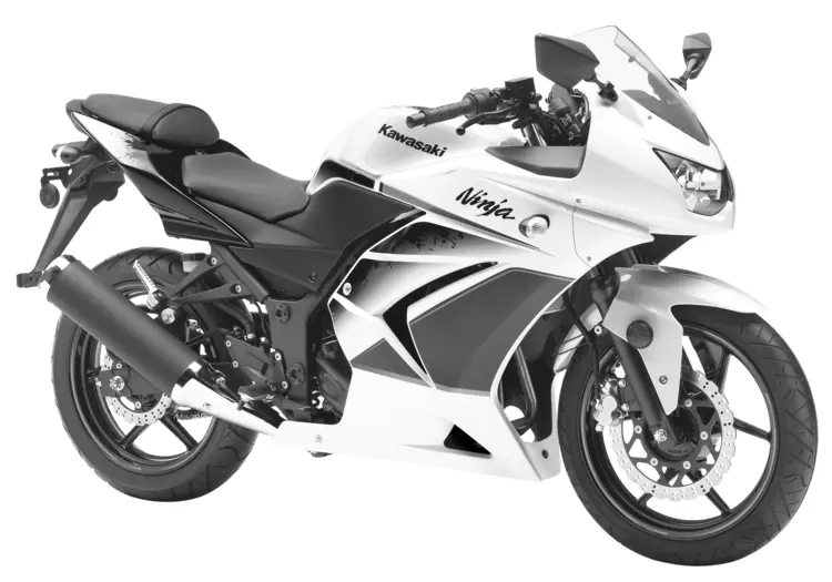 White Sport Motorcycle