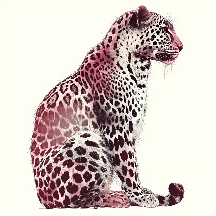 Leopard with Spots Illustration