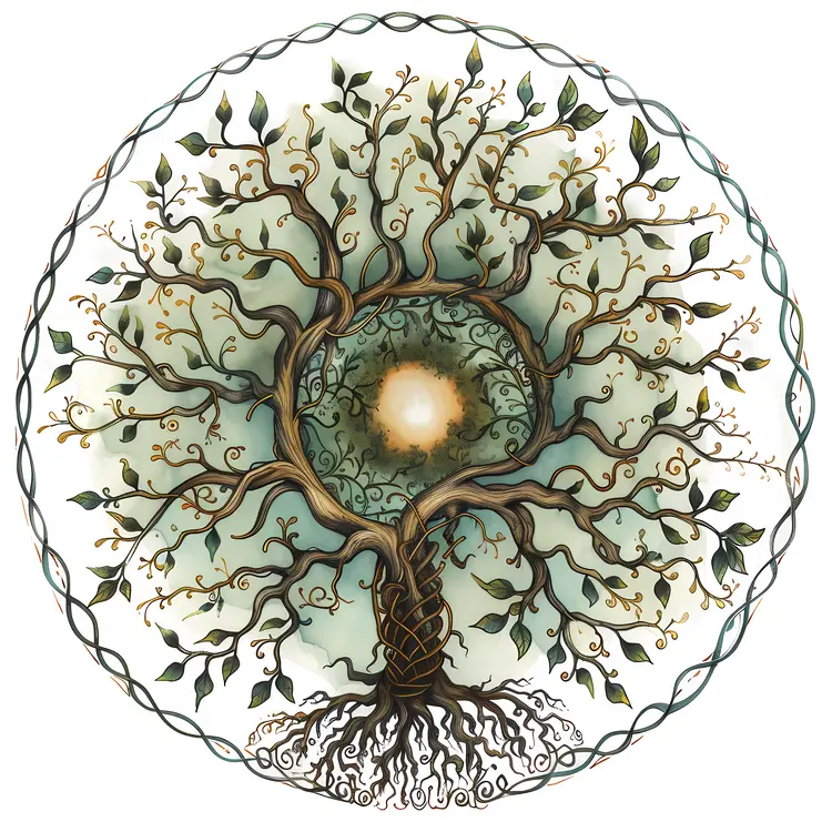 Intricate Tree of Life Artwork