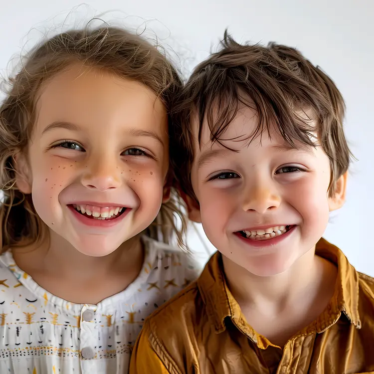 Smiling Siblings