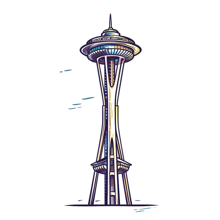 Illustration of the Space Needle