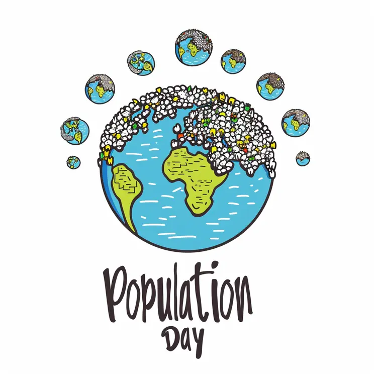 Population Day Illustration