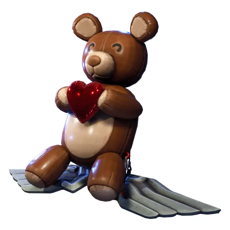 Teddy Bear with Heart and Wings