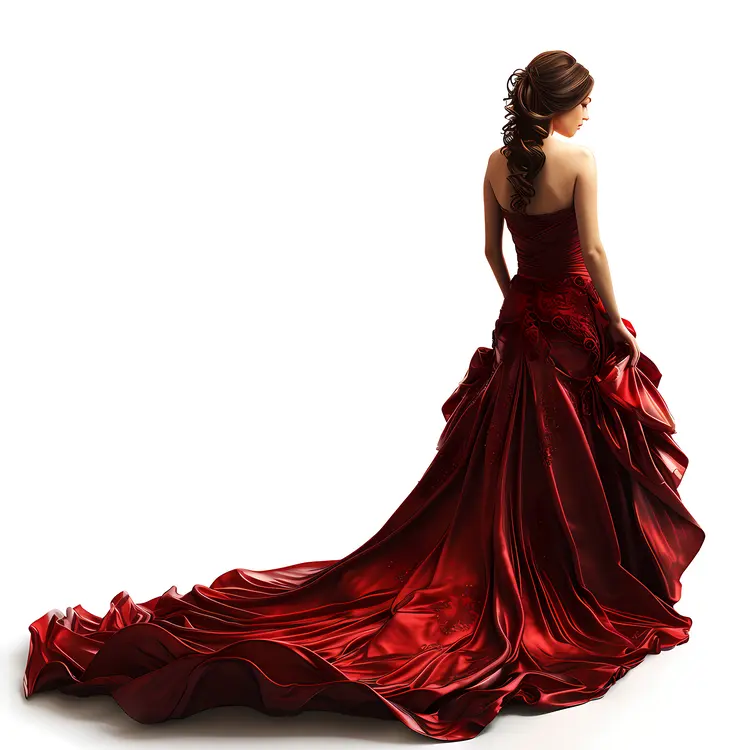 Elegant Red Long Dress