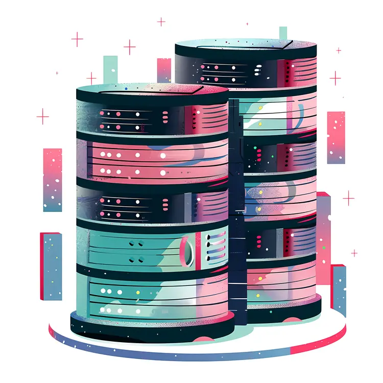 Modern Database Illustration