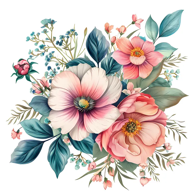 Elegant Anemones Bouquet