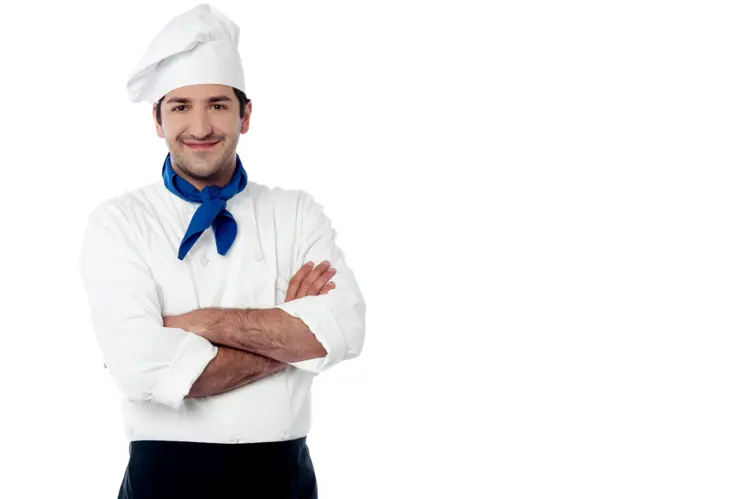 Smiling Chef in Uniform