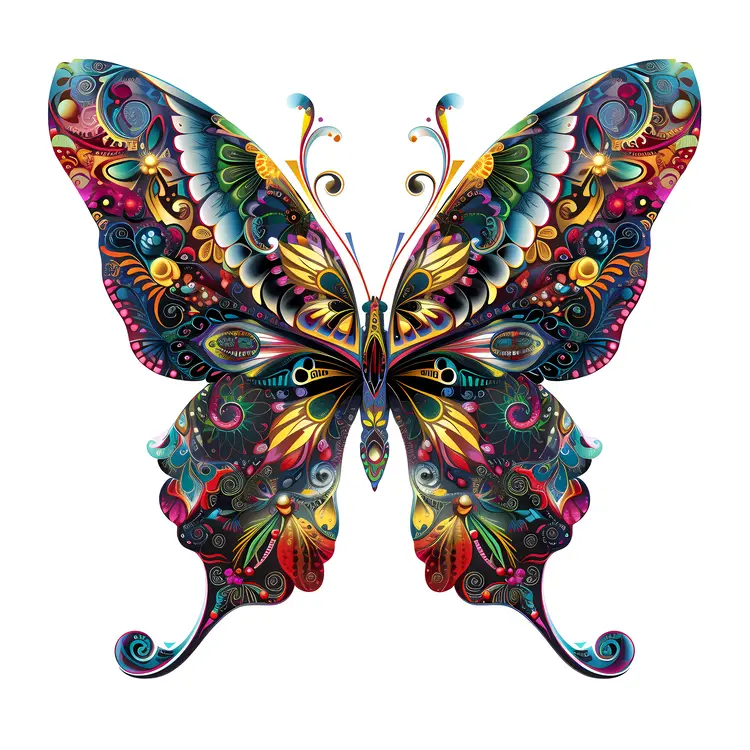 Vibrant Artistic Butterfly