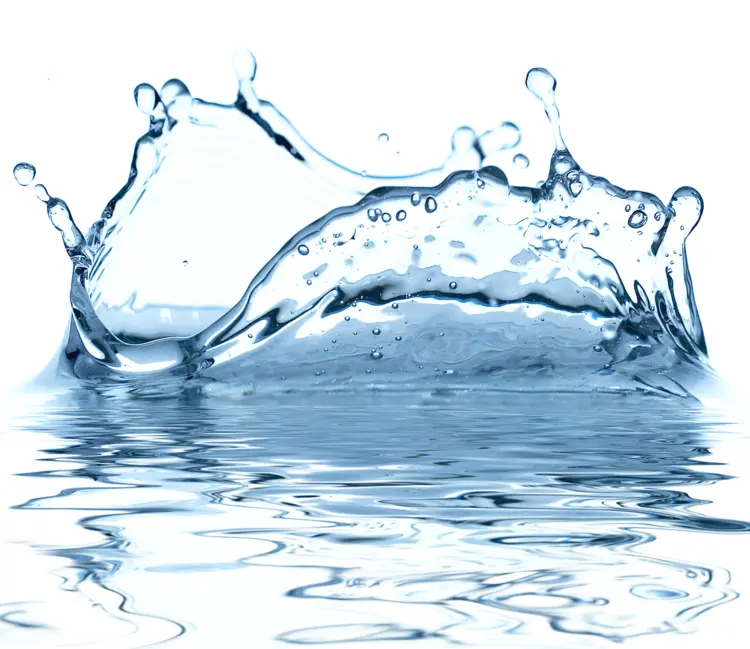 Clear Water Splash with Reflection