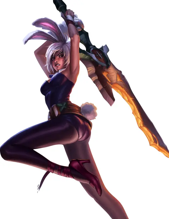Female Warrior in Bunny Costume