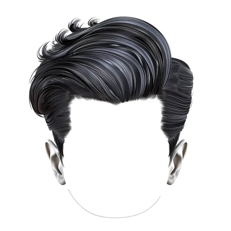 Black Hair Illustration