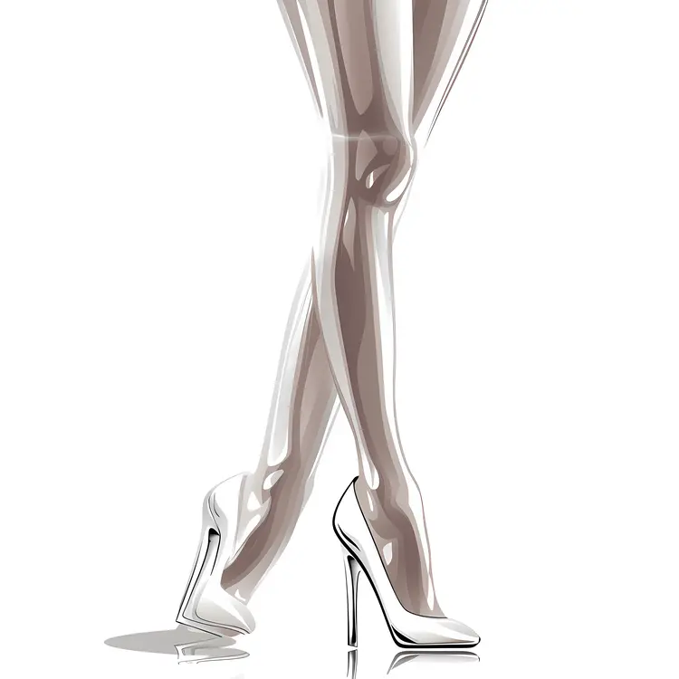 White High Heels Illustration