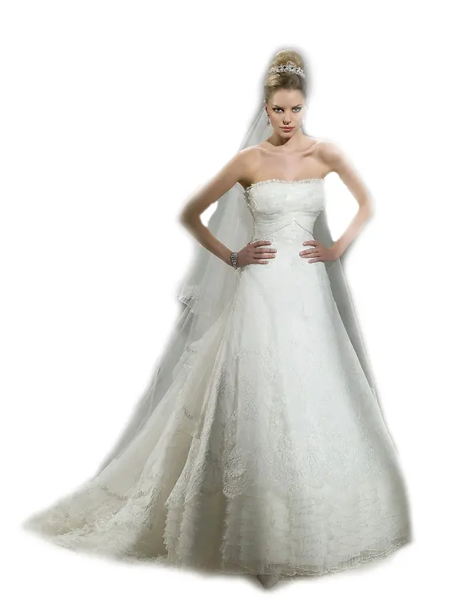 Elegant White Wedding Dress
