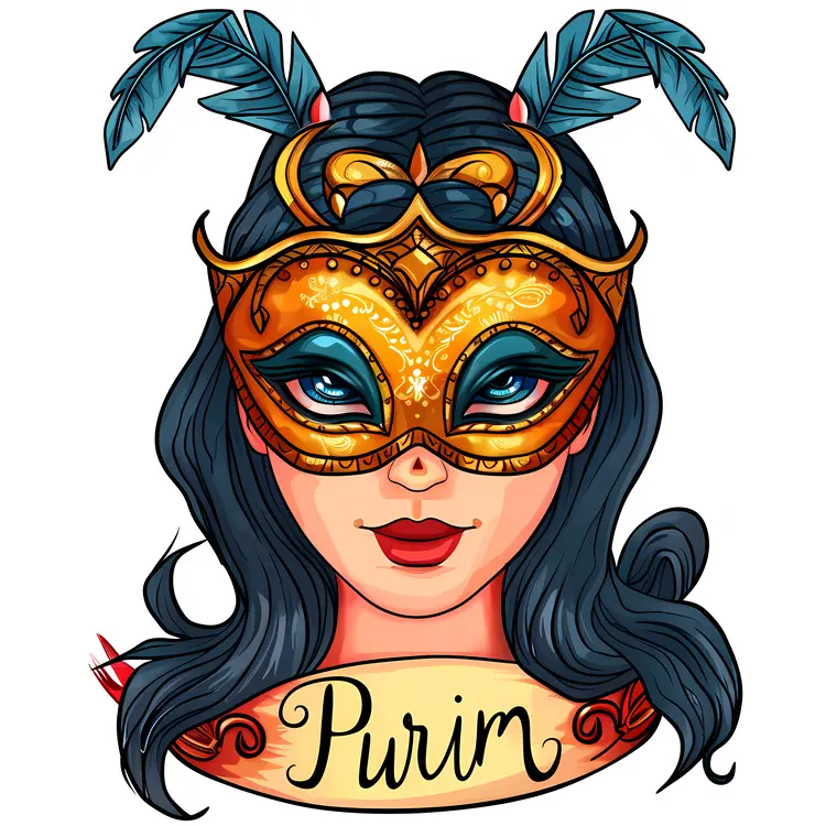 Decorative Mask for Purim