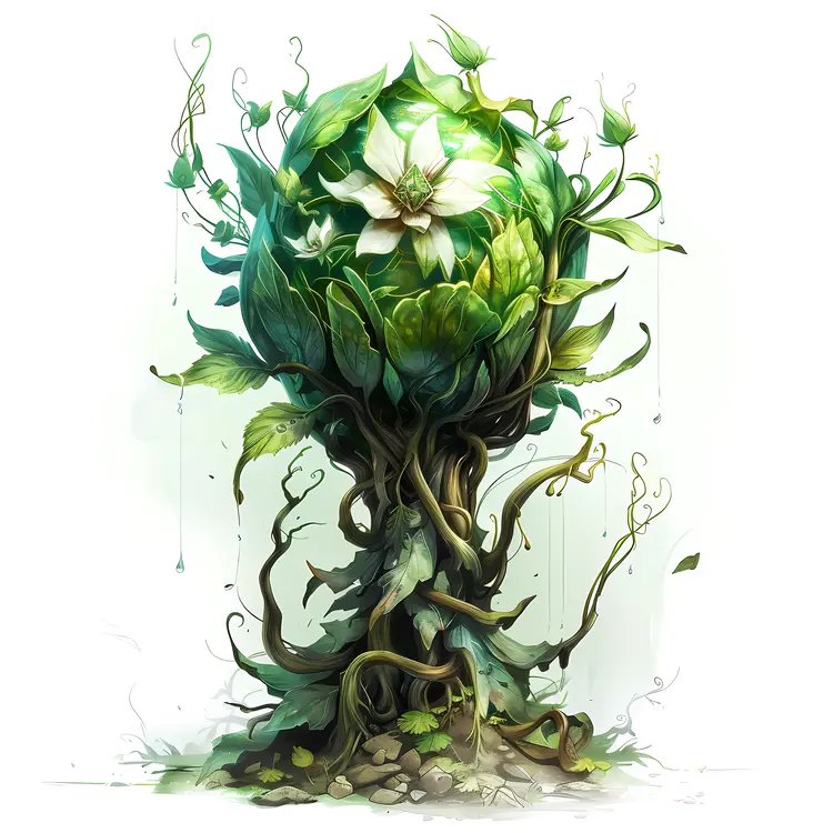 Fantasy Tree with Flower