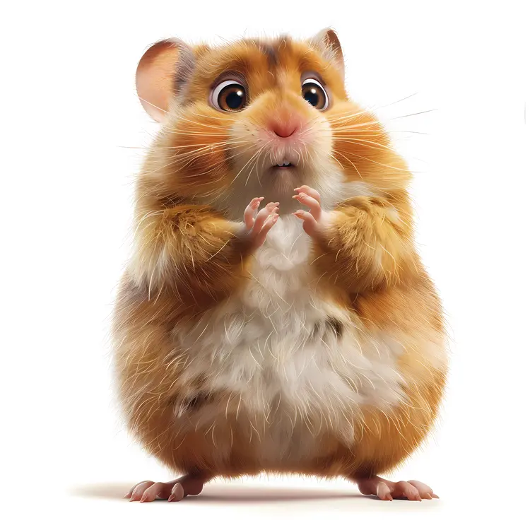 Cute Cartoon Hamster Illustration