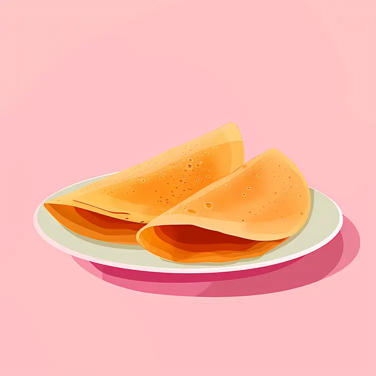Crepe on Plate